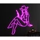 Texas Cowgirl Neon Led Sign Cowgirl Bar Cowboy Hanging Led Neon Sign Light Bar Decor