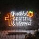 Thankful Grateful And Blessed Led Neon Sign