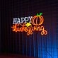 Thankful Grateful And Blessed Led Neon Sign Thanksgiving Pumpkin Led Neon Sign