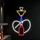 Wall Led Art Leaf Led Light Smoking Sign