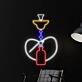 Wall Led Art Leaf Led Light Smoking Sign