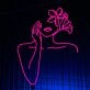 Woman Girl Flower Neon Led Light Womanr Bar Hanging Led Neon Sign Light Bar