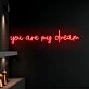 You Are My Dream Led Neon Sign Custom Text Quote Neon Led Sign