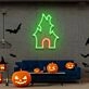 Ghost House Neon Sign Halloween Neon Sign Light Devil S House