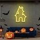 Ghost House Neon Sign Halloween Neon Sign Light Devil S House