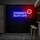 Man Cave Led Uv Neon Sign Wall Deco
