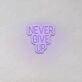 Never Give Up LED Sign