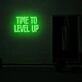 Time to Level Up LED Neon Sign