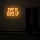 Time to Level Up LED Neon Sign