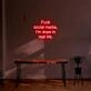 Fuck Social Media LED Neon Sign