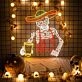 Mexico Skeleton Man LED Neon Sign 40 inch