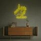 Nail Salon With Holding A Polish LED Neon Sign
