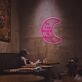 To The Moon And Back With The Moon LED Neon Sign