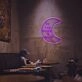 To The Moon And Back With The Moon LED Neon Sign