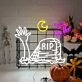 Rest In Peace In Halloween LED Neon Sign