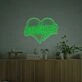 Sucker With Broken Heart LED Neon Sign