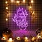 Burning Skull Heads LED Neon Sign