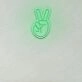 Peace Fingers LED Sign