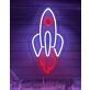 Rising Rocket LED Neon Sign