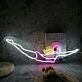 Pink Blonde Diver LED Neon Sign
