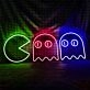 Pac Man Chasing Ghosts LED Sign