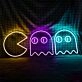 Pac Man Chasing Ghosts LED Sign