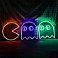 Pac Man Chasing Ghosts LED Sign
