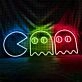 Pac Man Chasing Ghosts LED Sign