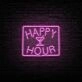 Happy Hour Neon Sign