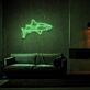 White Tip Shark Neon Sign