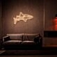 White Tip Shark Neon Sign