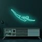 Cyan Blonde Diver LED Neon Sign
