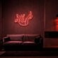 Falling Into Space Neon Sign