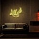 Falling Into Space Neon Sign