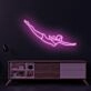 Cyan Blonde Diver LED Neon Sign