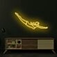 Cyan Blonde Diver LED Neon Sign