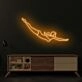 Cyan Blonde Diver LED Neon Sign