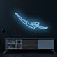 Cyan Blonde Diver LED Neon Sign