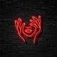 A Thinking Lady Neon Sign
