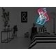 Anime Pondering Girl Neon Sign