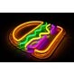 Hamburger Sign Neon Sign
