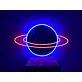 Planet Saturn Neon Sign