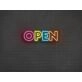 Rainbow Open Neon Sign