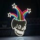Rainbow Skull Neon Sign