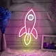 Rocket Ship Neon Sign