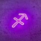 Sagittarius Zodiac Neon Sign