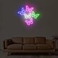 5 Butterflies On One Board Neon Sign