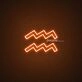 Aquarius Zodiac Neon Sign