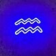 Aquarius Zodiac Neon Sign