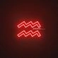 Aquarius Zodiac Neon Sign